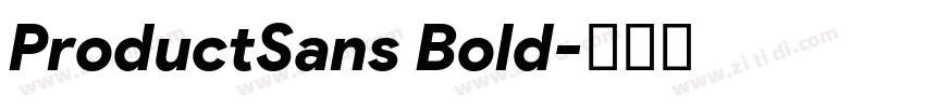 ProductSans Bold字体转换